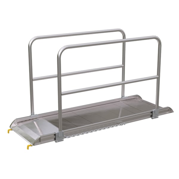 Alum. Walk Ramp w/Rail Hook, 84 x 28"